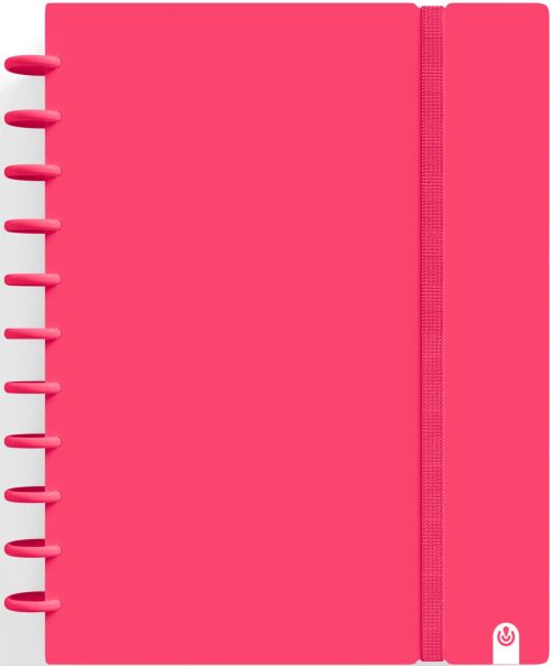 CUADERNO INGENIOX A4 80H CUADRICULA ROJO