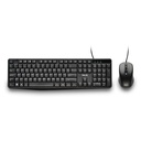 TECLADO Y RATON CON CABLE COCOA NEGRO
