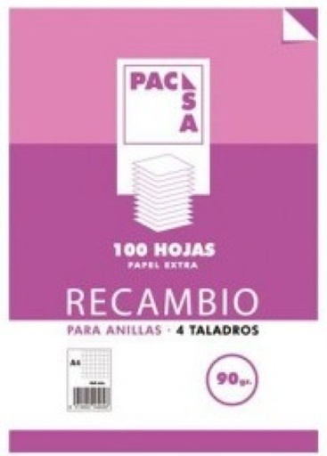 [21261] RECAMBIO Fº 100H 4 TALADROS 90G CUAD.4X4 C/M PACSA