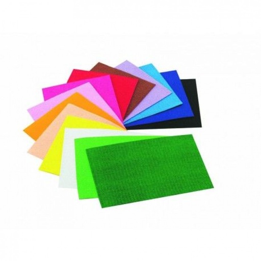[1660-00] PACK 10 LAMINAS GOMA EVA EFECTO TOALLA 20X30 COL. SURTIDOS