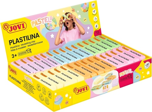 [70P] C/30 TACOS PLASTILINA JOVI 70S PEQUEÑA 50G. SURTIDO PASTEL