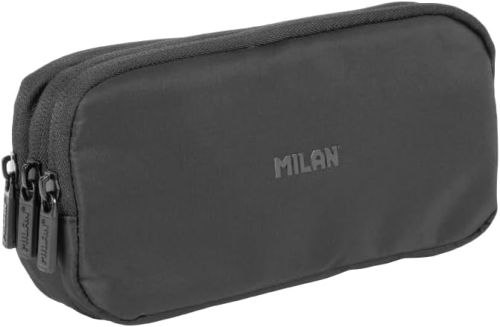 [081135DW] PORTATODO TRIPLE SERIE SHADOW NEGRO 22X11X6,5 CM