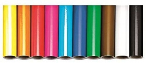 [12912] ROLLO SEMIPERFORADO PAPEL CHAROL 0,5X16,25M NARANJA