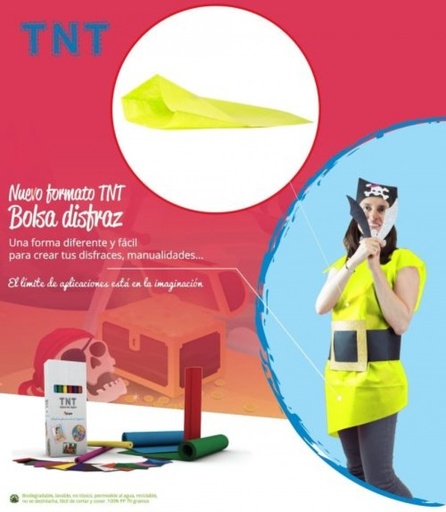[5075120] PACK 25 BOLSAS DISFRAZ TEJIDO NO TEJIDO 65X90CM AMARILLO