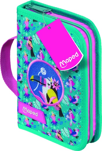 [967804] Plumier 1 cremallera multiproducto 31 piezas tropical maped