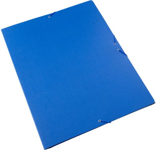 CARPETA DIBUJO A3 GOMAS Y SOLAPAS CARTON GOFRADO AZUL