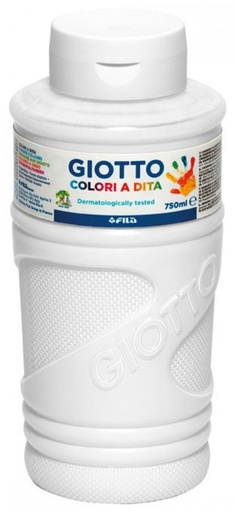 [F472901/F536001] BOTE PINTURA DEDOS GIOTTO 750ML BLANCO