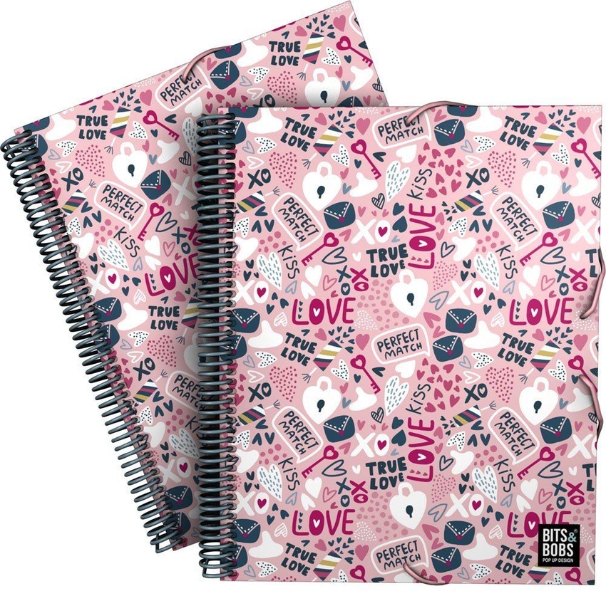 CARPETA FUNDAS CARPETA FUNDAS MAXIPLAS PP 30F B&amp;B TRUE LOVE 25,5x31x1,6cm