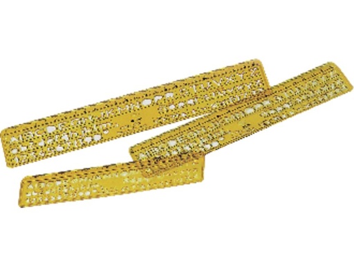 [260] BOLSA 3 PLANTILLAS PARA ROTULAR 6,8,10MM FAIBO