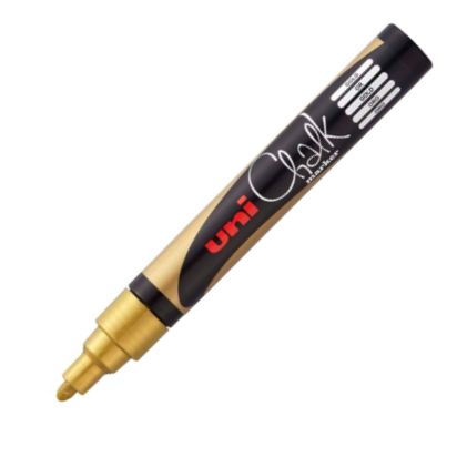[PWE5M OR] ROTULADOR TIZA LIQUIDA ORO UNI-CHALK MARKER PWE M5