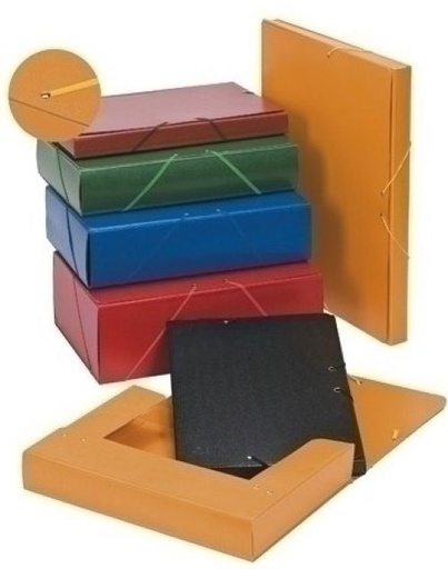 [375BM32] CARPETA PROYECTOS CARTON FORRADO L.5 CM ROJO