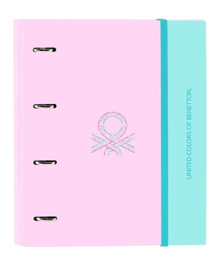 CARPETA 4 ANILLAS 35MM CON RECAMBIO BENETTON DOLCE 27x32x3,5cm
