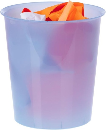 [2001 AZ TL] Papelera plastico traslucido azul