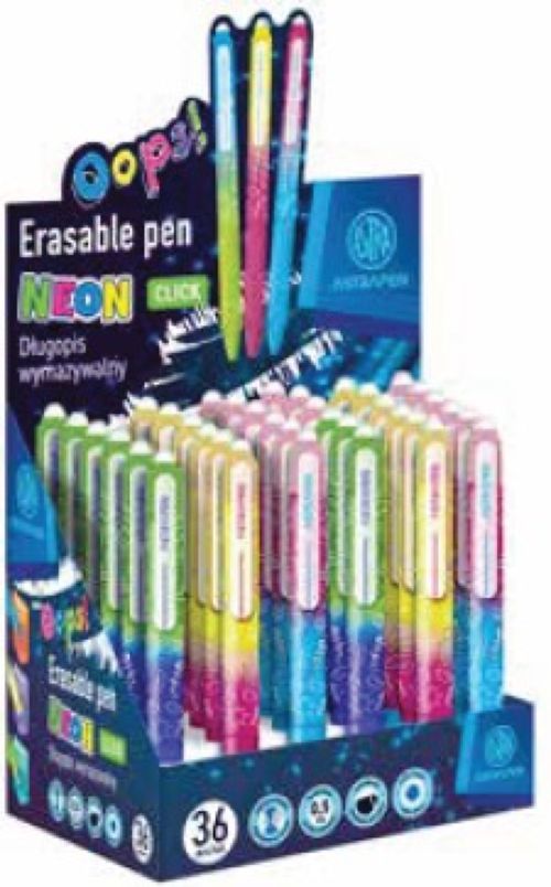 EXP 36 BOLIGRAFOS BORRABLES OOPS! NEON