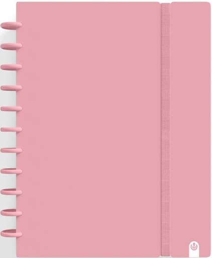 [66024125] CUADERNO INGENIOX A4 80H CUADRICULA ROSA PASTEL