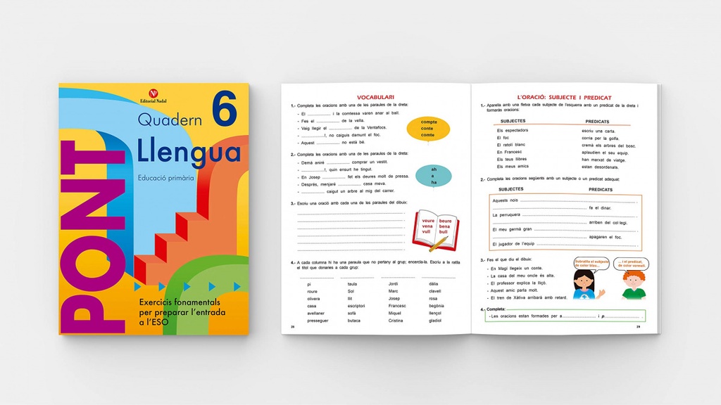 Pont, llengua, 6 Educació Primaria, 3 cicle. Quadern