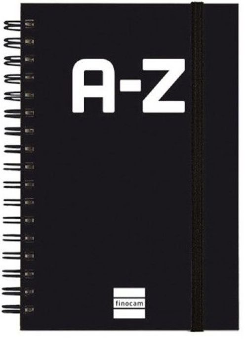 INDICE TELEFONICO A-Z 10X15CM ESPIRAL NEGRO