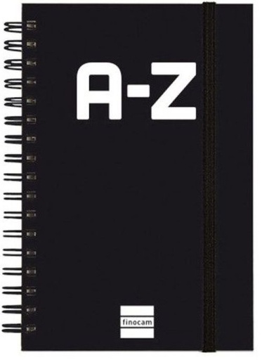 INDICE TELEFONICO A-Z 10X15CM ESPIRAL NEGRO