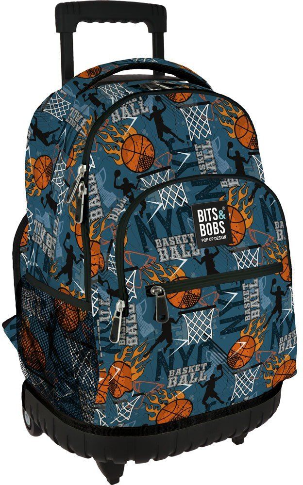 MOCHILA ROLLER B&amp;B BASKETBALL 37x52x25cm