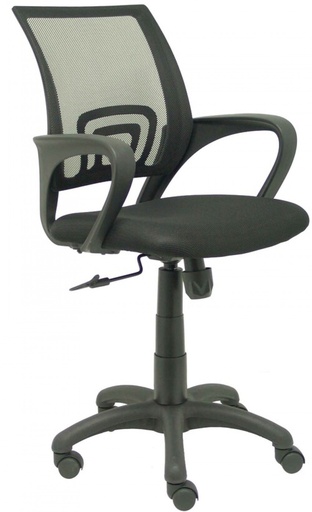 [312NE] SILLA C/ RUEDAS VIANOS RESPALDO MALLA NEGRO ASIENTO NEGRO