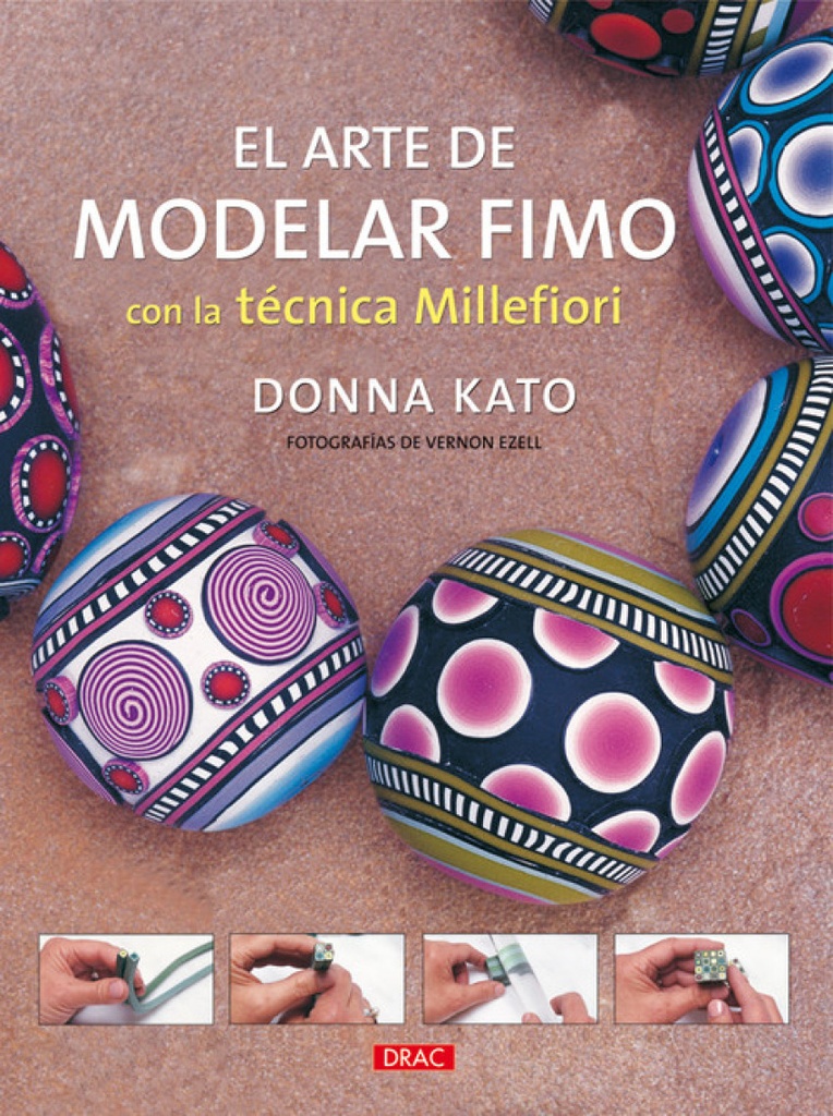 El arte de modelar fimo con la tecnica millefiori