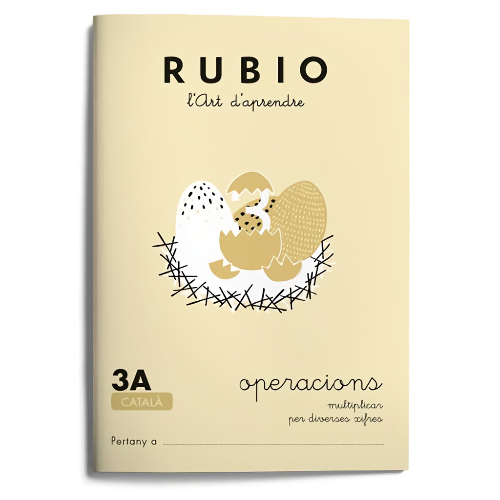Rubio, l'art d'aprendre. Operacions 3A