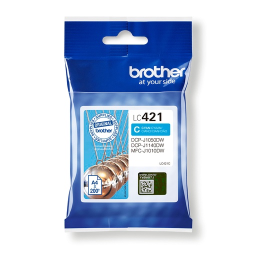 [LC421C] CARTUCHO DE TINTA ORIGINAL BROTHER LC421 CIAN