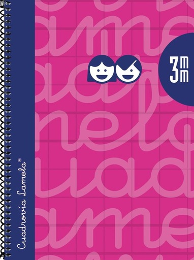 CUADERNO ESPIRAL 4º 80H 90G 3MM FUCSIA CUADROVIA EXTRADURA