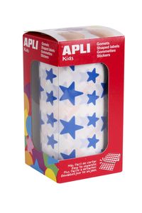 ROLLO GOMETS ESTRELLA AZUL AUTOADHESIVO 12,5 Y 19,5CM