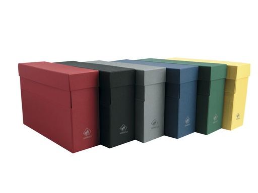 [16855] CAJA TRANSFERENCIA Fº CARTON FORRADO VERDE EN GELTEX