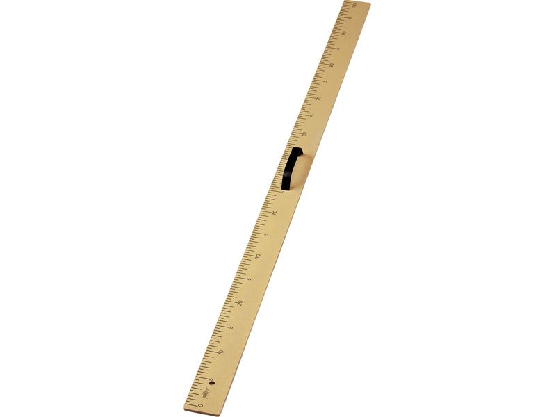 REGLA PARA PIZARRA 100CM PLASTICO IMITACION MADERA FAIBO