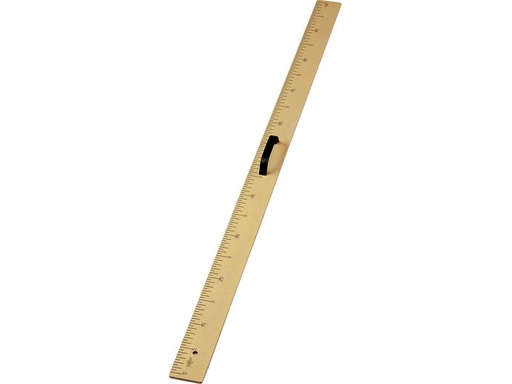 [229] REGLA PARA PIZARRA 100CM PLASTICO IMITACION MADERA FAIBO