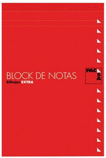 [18900] Paq/10 bloc notas con tapa fº 80h 60gr 4x4