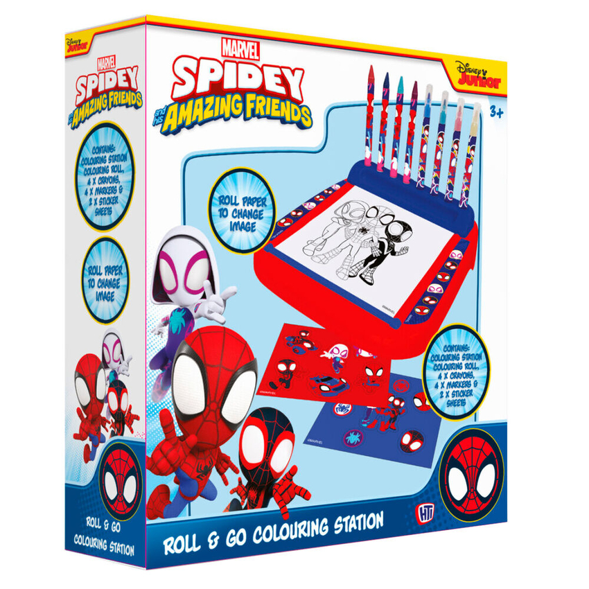 ESTACION PORTATIL DE DIBUJO ROLL &amp;GO SPIDEY