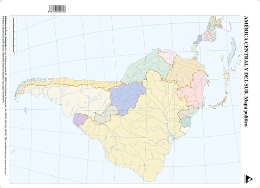 Paq/50 mapas suramerica politico mudos