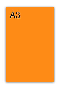 [200040817] PAQ/50 CARTULINAS IRIS A3 250G. NARANJA FLUORESCENTE
