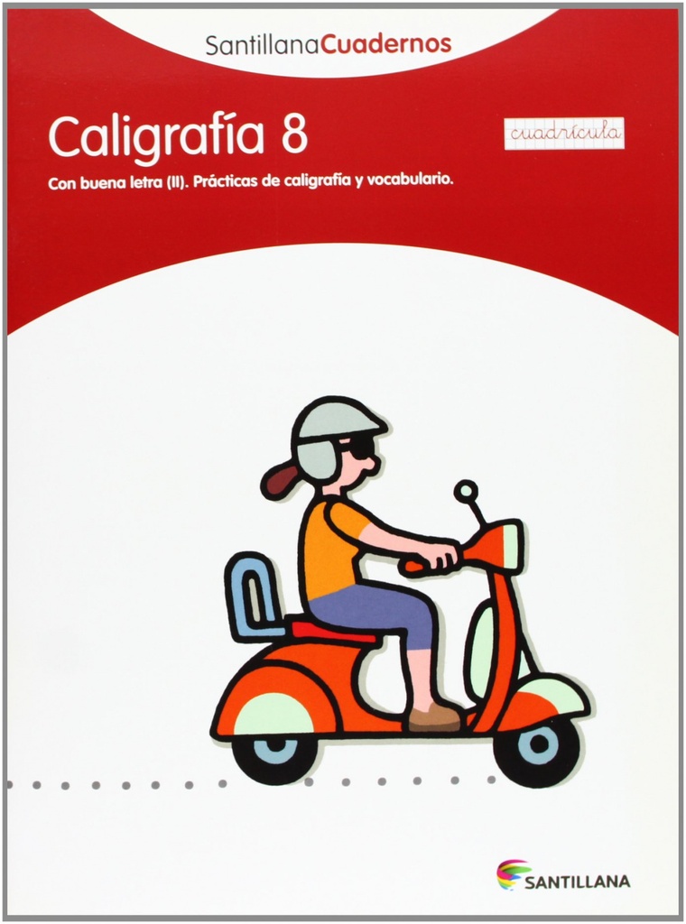 Caligrafía, Educación Primaria (cuadrícula). Cuaderno 8