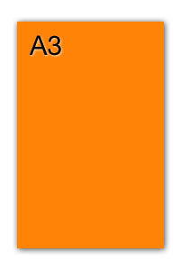 PAQ/50 CARTULINAS IRIS A3 185G. MANDARINA
