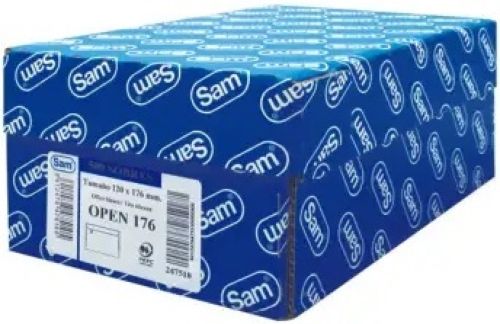 C/500 sobre autoadhesivo con tira de silicona open 110 (10X220) offset blanco 90g.