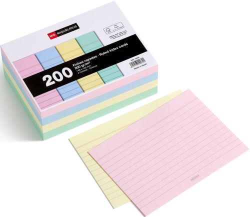 [MR10030] FICHAS MR RAYADAS COL.105x148 (Paq.200)