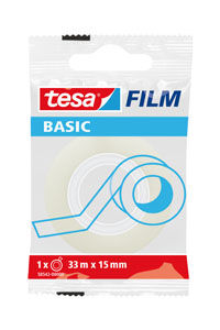 C/30 ROLLOS BASIC FILM TRANSPARENTE 33MX15MM BOLSITA TESA