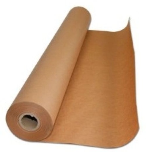 [15759] Rollo papel kraft verjurado marron 1x50m