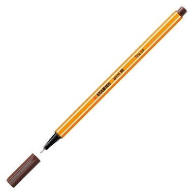 C/10 STABILO POINT 88 MARRON Nº45 PUNTA DE FIBRA 0,4MM.