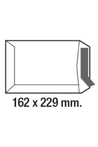C/250 BOLSA DIN C5 OFFSET BLANCO 90G AUTOADHESIVO 162X229