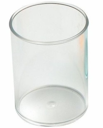 CUBILETE DE PLASTICO TRANSPARENTE CRISTAL FAIBO