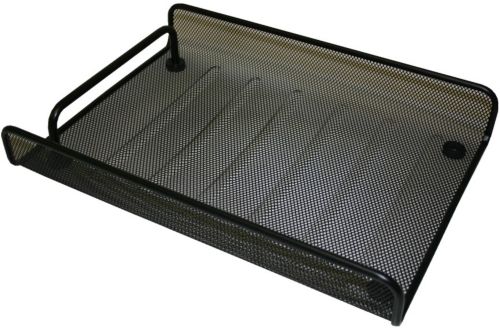 BANDEJA METALICA REJILLA 24,5X4X35CM NEGRO