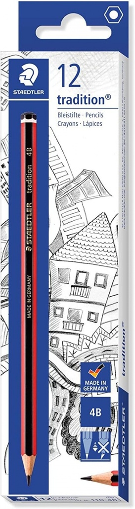C/12 LAPICES DE GRAFITO TRADITION 4B STAEDTLER