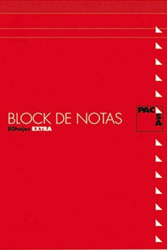 Paq/10 bloc notas con tapa 4º 80h 60gr 4x4