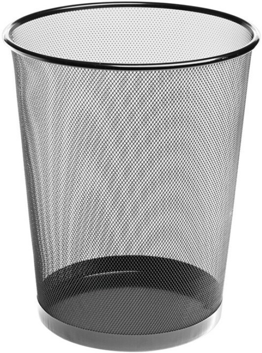 PAPELERA METALICA DE REJILLA 24X34 18 LITROS CROMADA