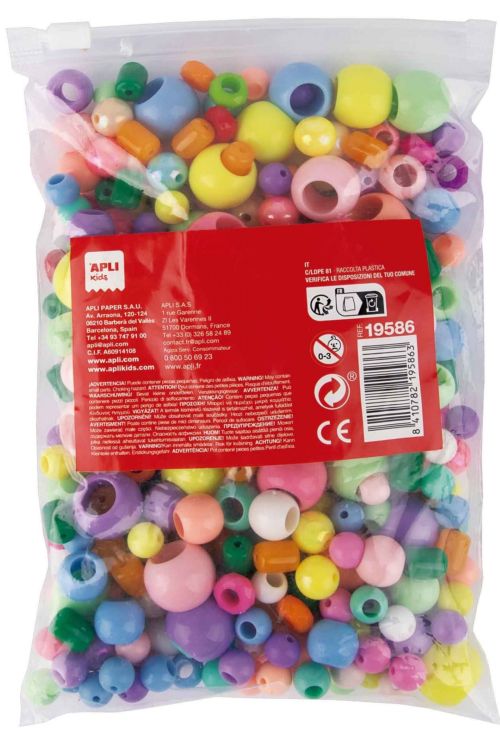 BOLSA 300 BOLAS CUENTAS PLASTICO MAXI